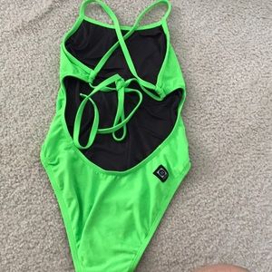 Jolyn bight green one piece tieback